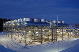 巴伐利亚州东南部特劳内特的一个5.5兆瓦的地热发电厂。