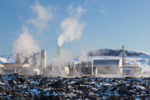 冰岛格林达维克附近的Svartsengi地热电站。