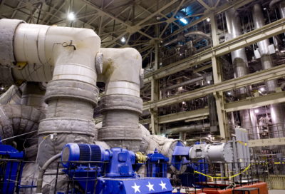 2009年，西弗吉尼亚州登山燃煤电厂的碳捕获储存试点项目的蒸汽轮机。该项目于2011年停产。
