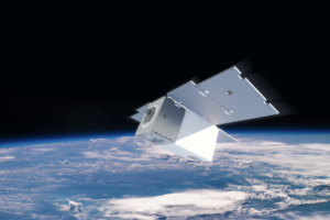 通过碳映射器，美国公私伙伴关系将在2023年推出的甲烷传感卫星的计算机渲染。
