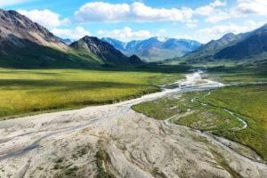Hulahula河在北极国家野生动物保护区。