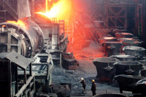 诺里尔斯克镍业公司工厂在西伯利亚。