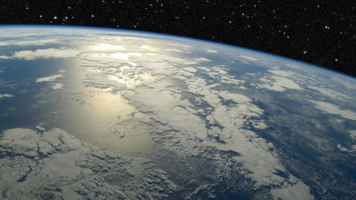 从国际空间站上看到的地球。