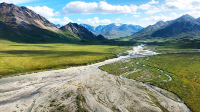 北极国家野生动物避难所的Hulahula河。