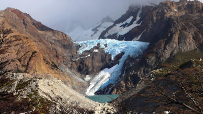 Piedras Blancas冰川在巴塔哥尼亚在圣克鲁斯，阿根廷。