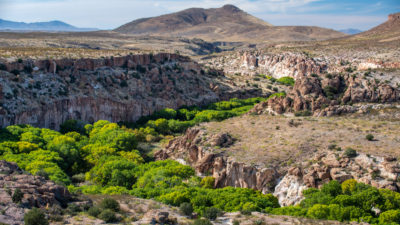 新墨西哥州西南部的Gila Lower Box Canyon。