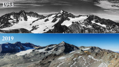 智利的奥利瓦雷斯·阿尔法冰川自1953年以来已经失去了66%的冰量。