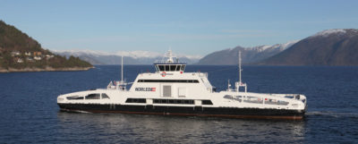 安培女士是挪威两个全电动渡轮之一。该国计划在2021年之前推出另外60。