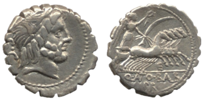 罗马硬币可以追溯到公元前82年铅等冶炼硬币被发现在遥远的冰核,罗马历史提供线索。