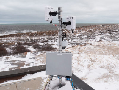 在哈德逊湾海岸附近测试了胡子雷达系统。
