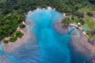 巴拿马普拉亚·布兰卡（Playa Blanca）的这些珊瑚礁正在恢复，为海上海洋提供了重要的自然防御。