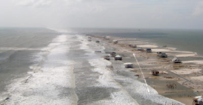 Dauphin岛，阿拉巴马州海岸，2005年飓风卡特里娜飓风后。