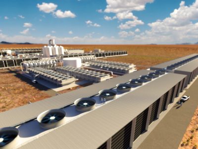 呈现的碳工程的直接空气捕捉植物德克萨斯州西部计划,这将是世界上规模最大的此类设施。