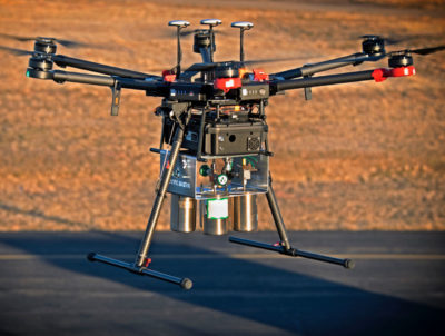 一款装备激光光谱仪传感器和空气采样罐的无人机，由科学航空开发。