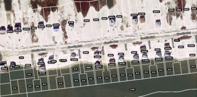 房地产网站Zillow仍将属性值分配给Dauphin岛的西端的土地包裹现在水下。