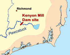 Pawcatuck河地图