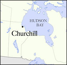 丘吉尔加拿大地图
