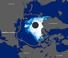 北极海冰范围2012年8月