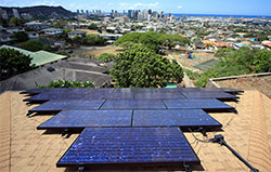 火奴鲁鲁屋顶太阳能电池板